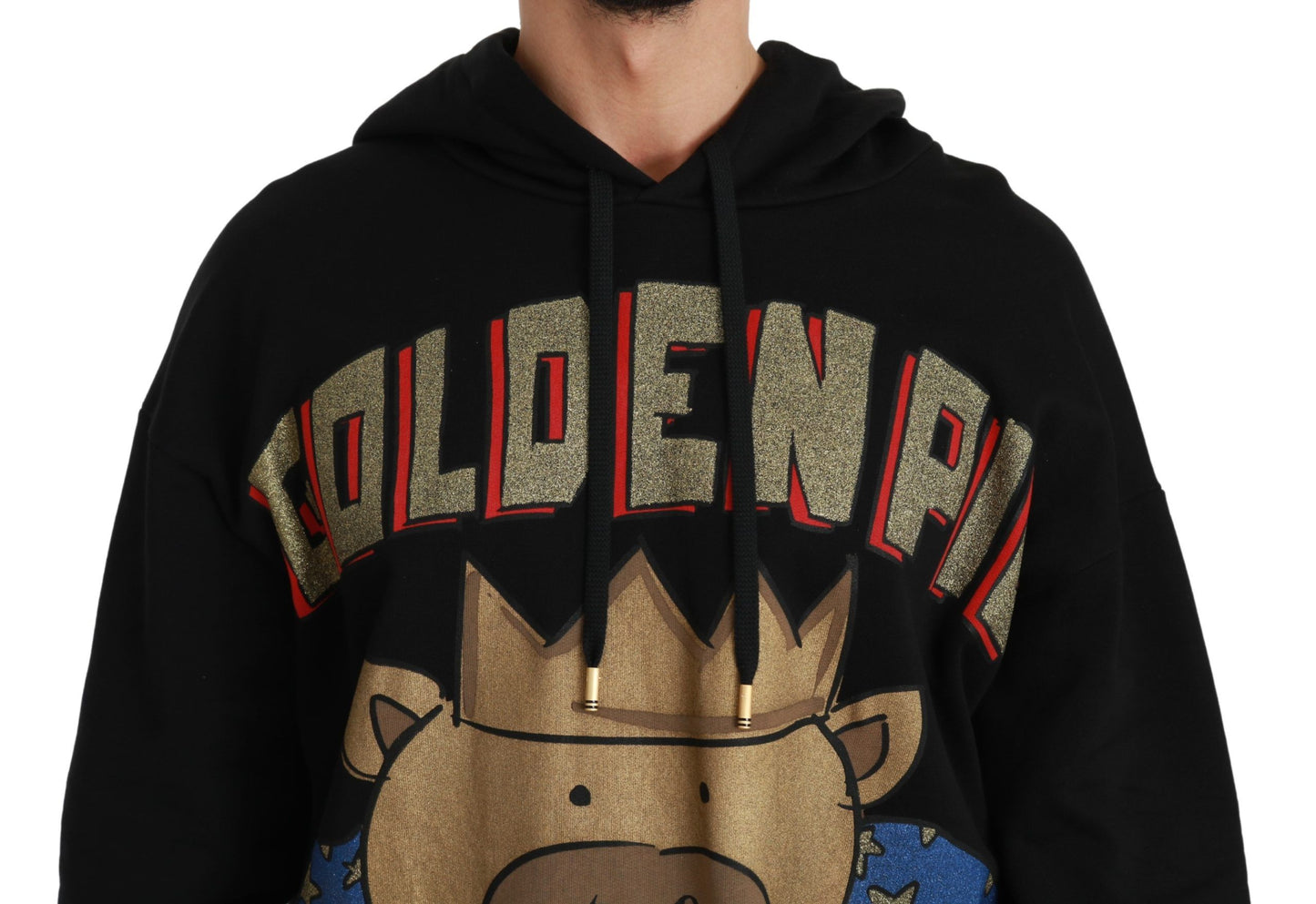 Dolce & Gabbana Pull noir cochon de l'année à capuche