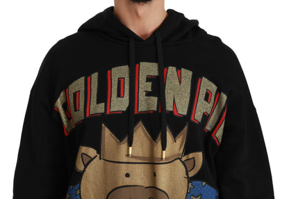 Dolce & Gabbana Pull noir cochon de l'année à capuche