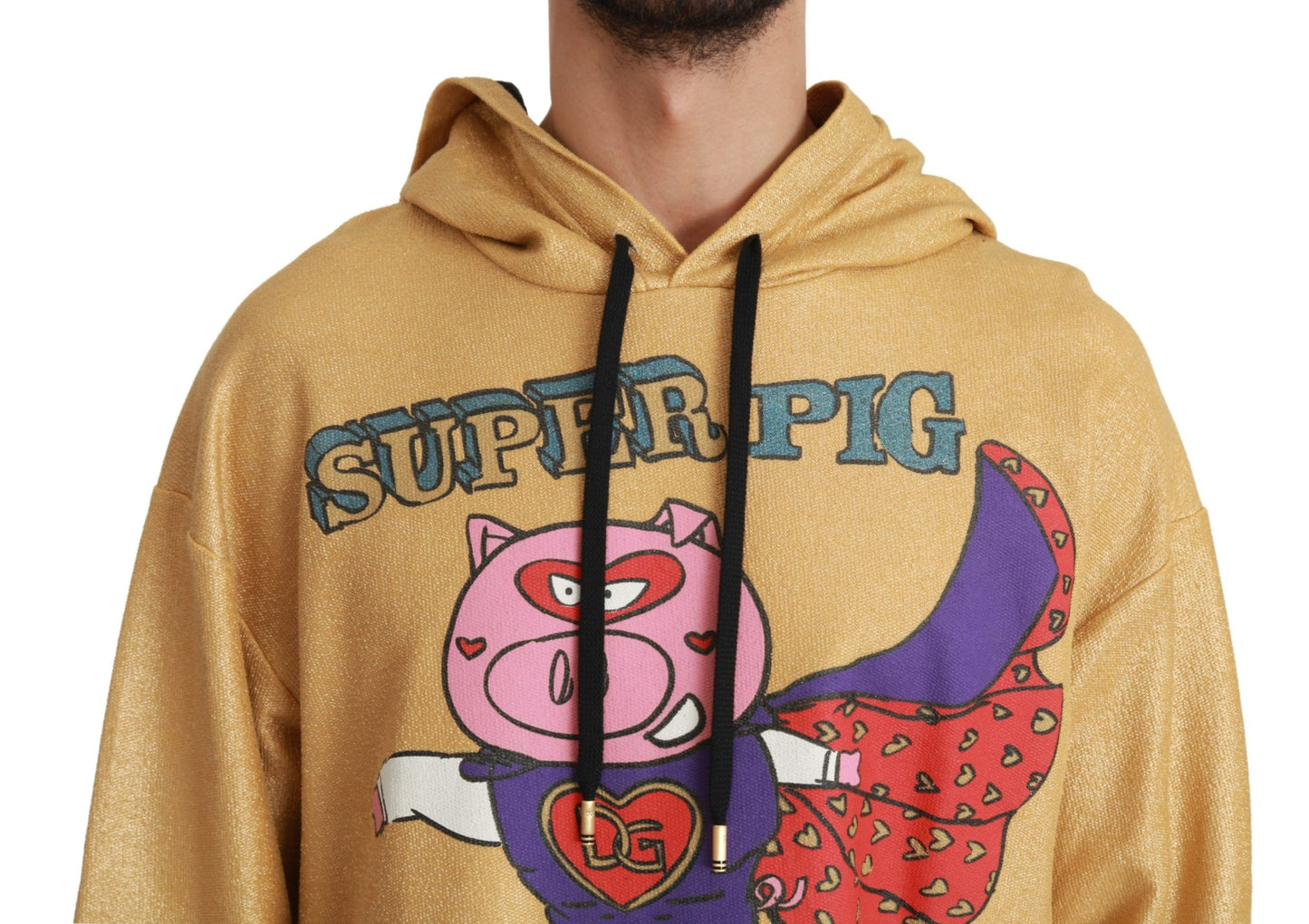 Sweat à capuche Dolce & Gabbana en or cochon de l'année