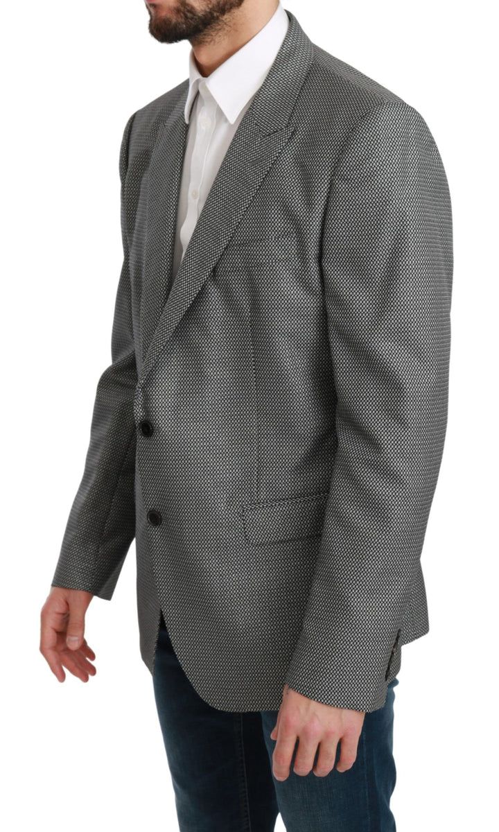 Blazer de costume Dolce & Gabbana gris slim fit MARTINI
