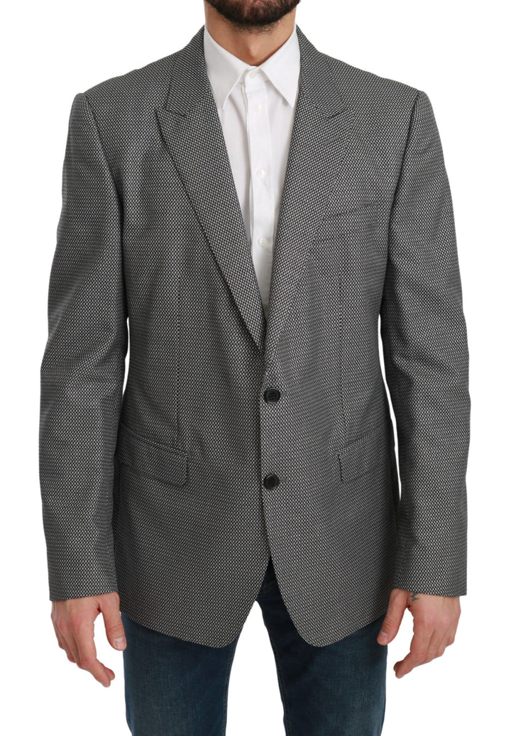 Blazer de costume Dolce & Gabbana gris slim fit MARTINI