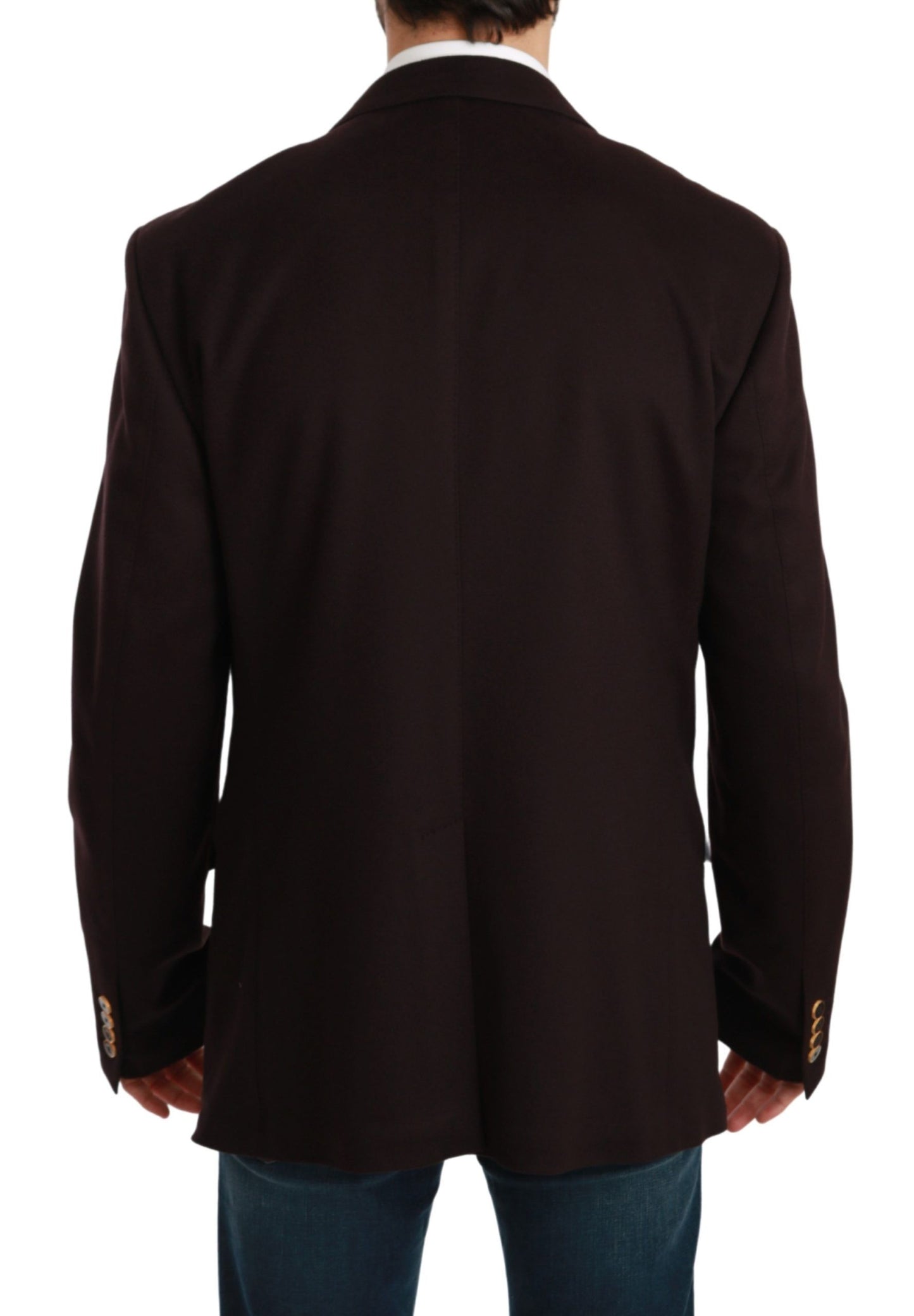 Manteau en cachemire Dolce & Gabbana Bordeaux Blazer TAORMINA