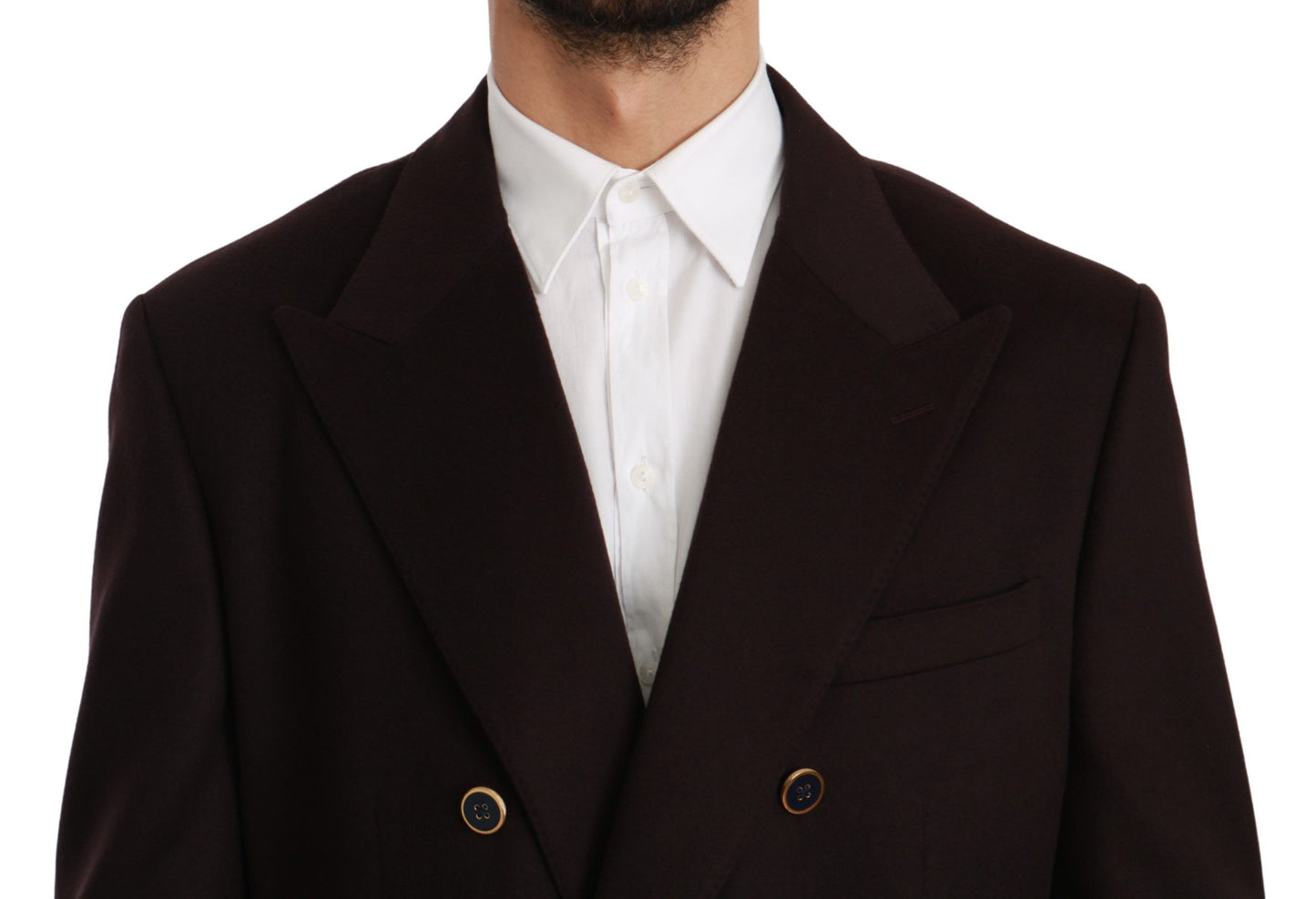 Manteau en cachemire Dolce & Gabbana Bordeaux Blazer TAORMINA