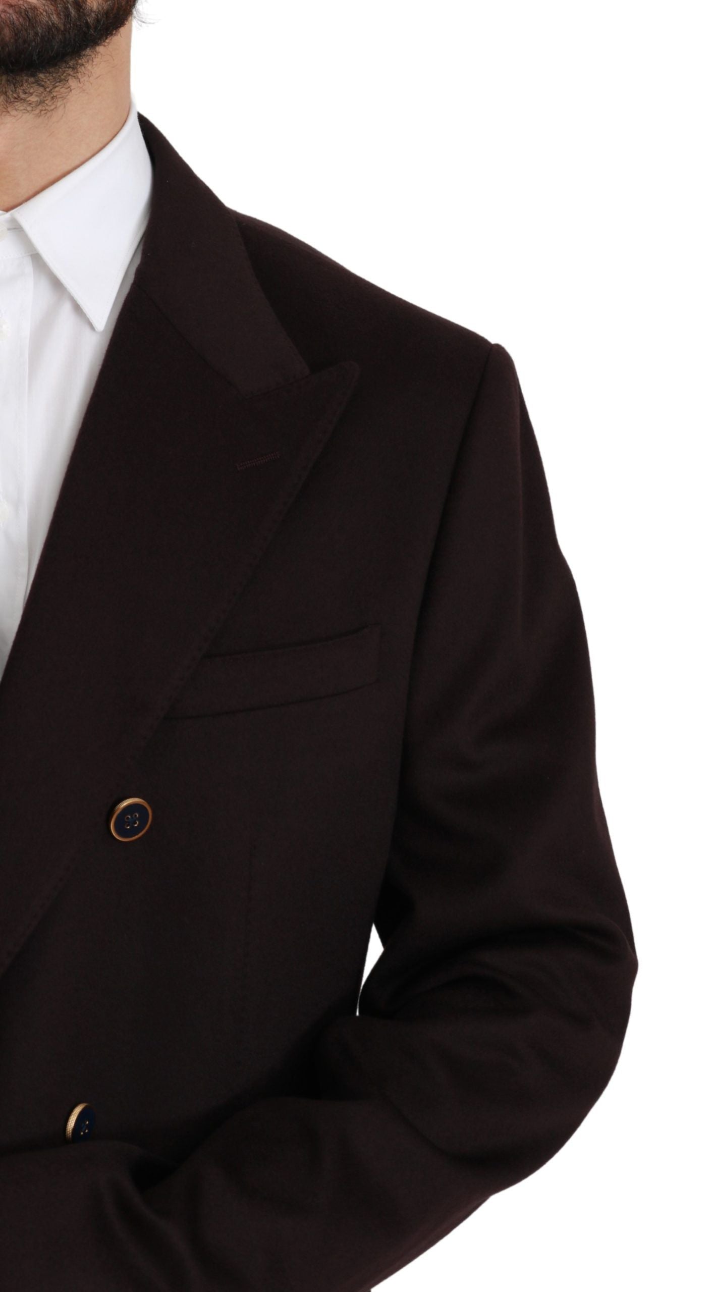 Manteau en cachemire Dolce & Gabbana Bordeaux Blazer TAORMINA