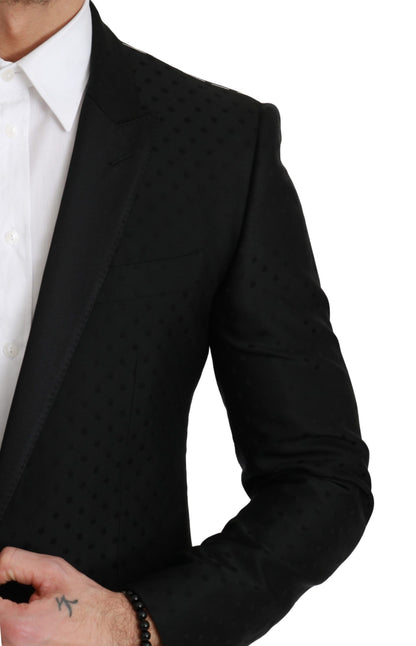Manteau Veste Blazer Dolce & Gabbana Noir Coupe Slim MARTINI