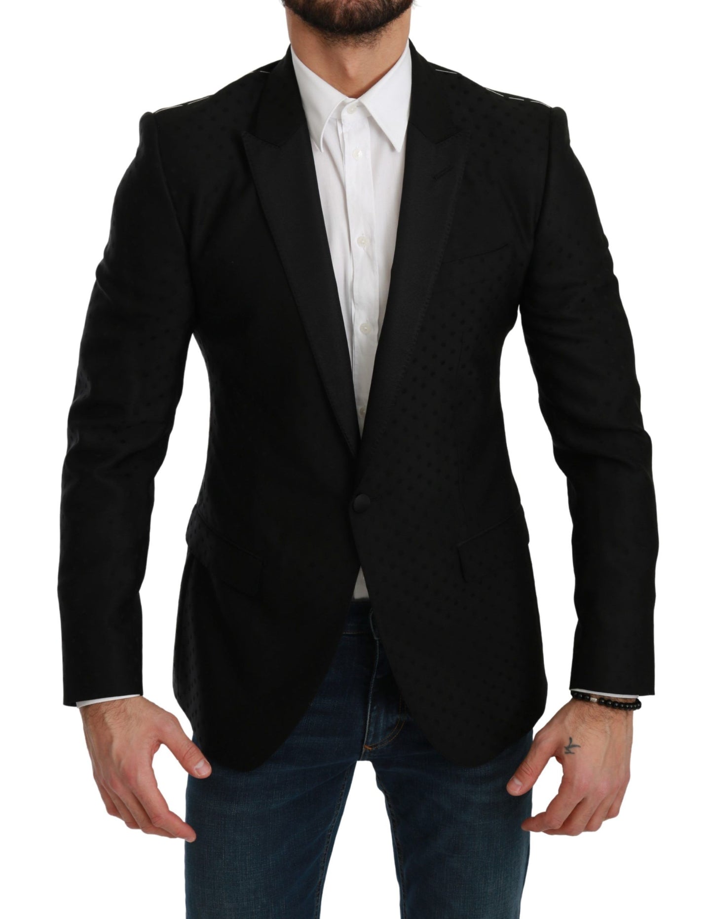 Manteau Veste Blazer Dolce & Gabbana Noir Coupe Slim MARTINI