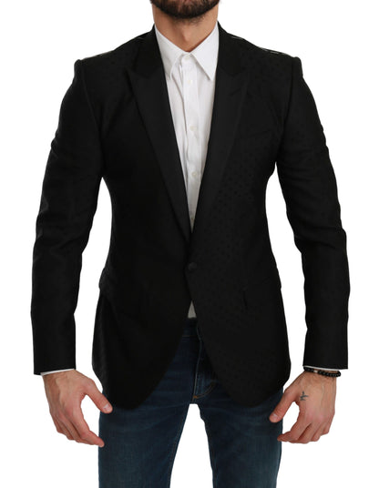Manteau Veste Blazer Dolce & Gabbana Noir Coupe Slim MARTINI