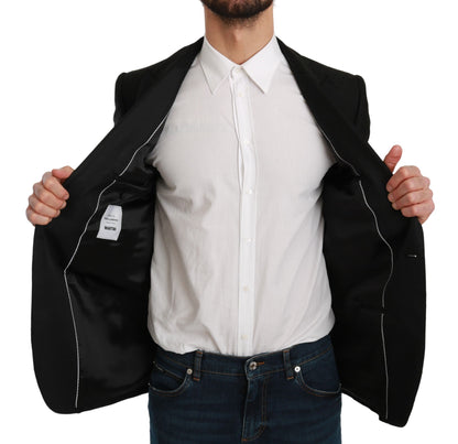 Manteau Veste Blazer Dolce & Gabbana Noir Coupe Slim MARTINI