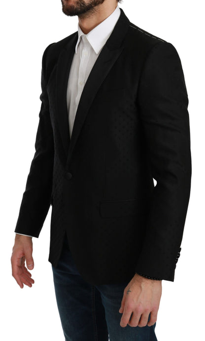 Manteau Veste Blazer Dolce & Gabbana Noir Coupe Slim MARTINI