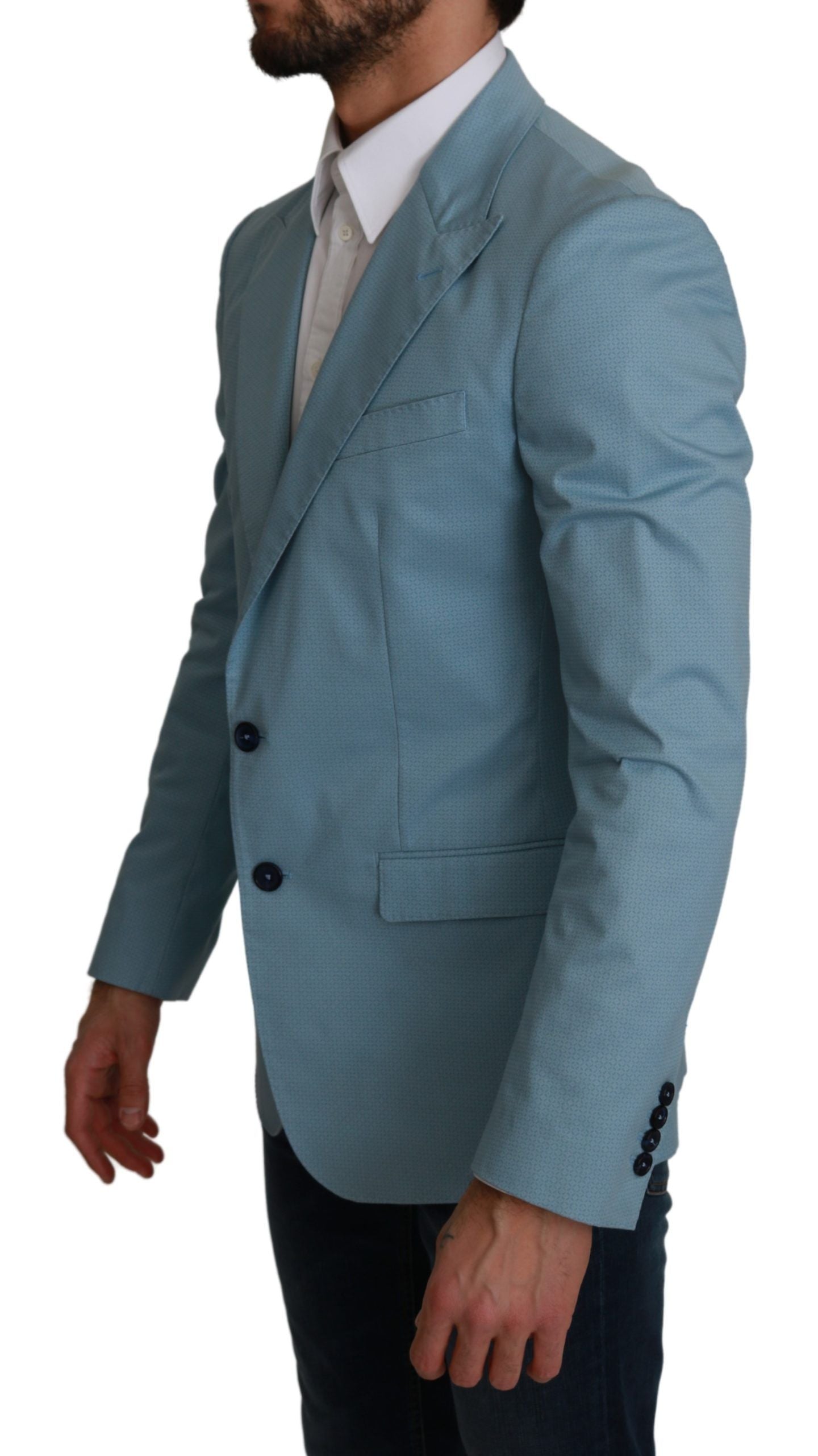 Dolce & Gabbana Bleu Manteau Veste Ajustée MARTINI Blazer