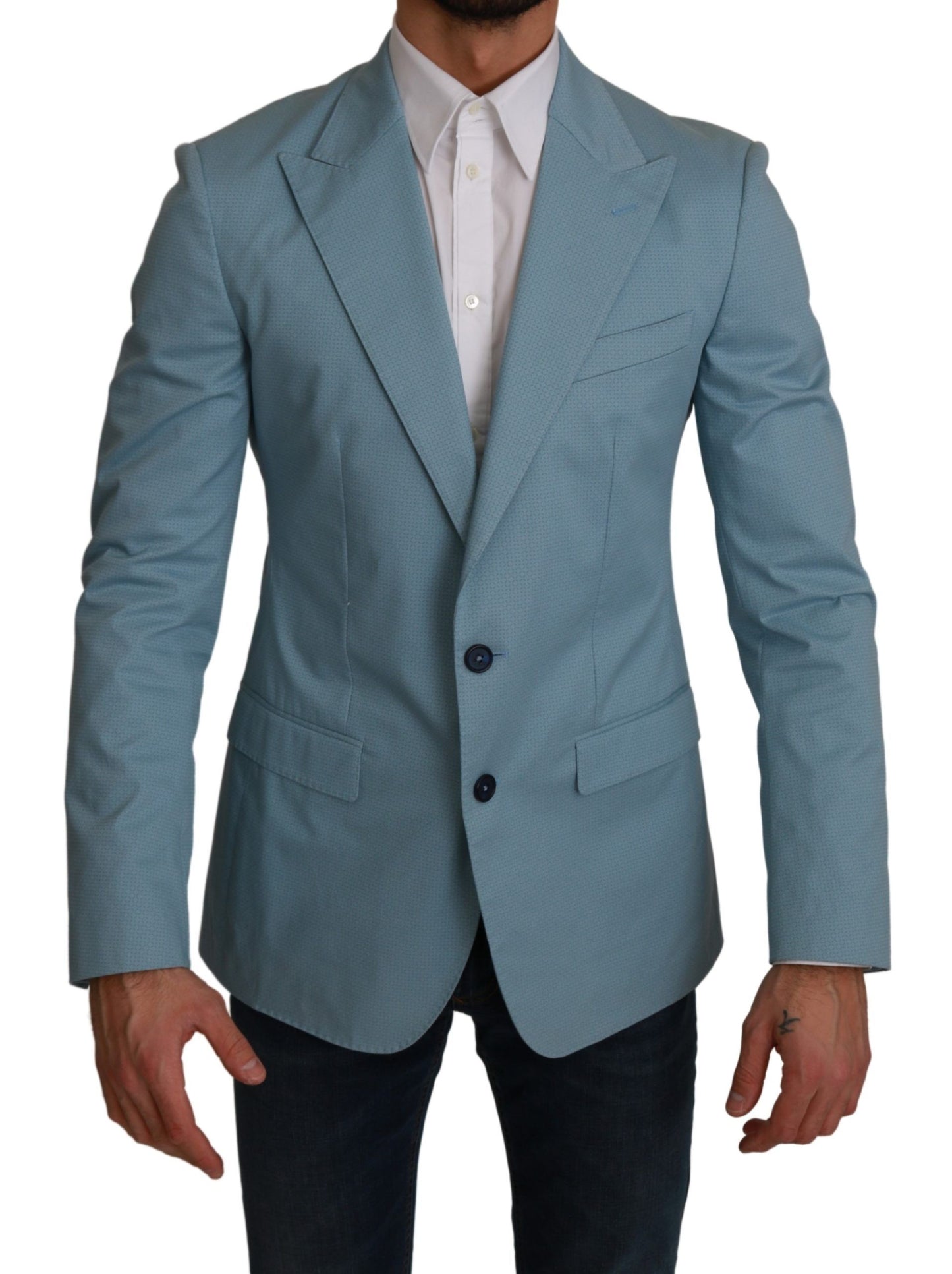 Dolce & Gabbana Bleu Manteau Veste Ajustée MARTINI Blazer