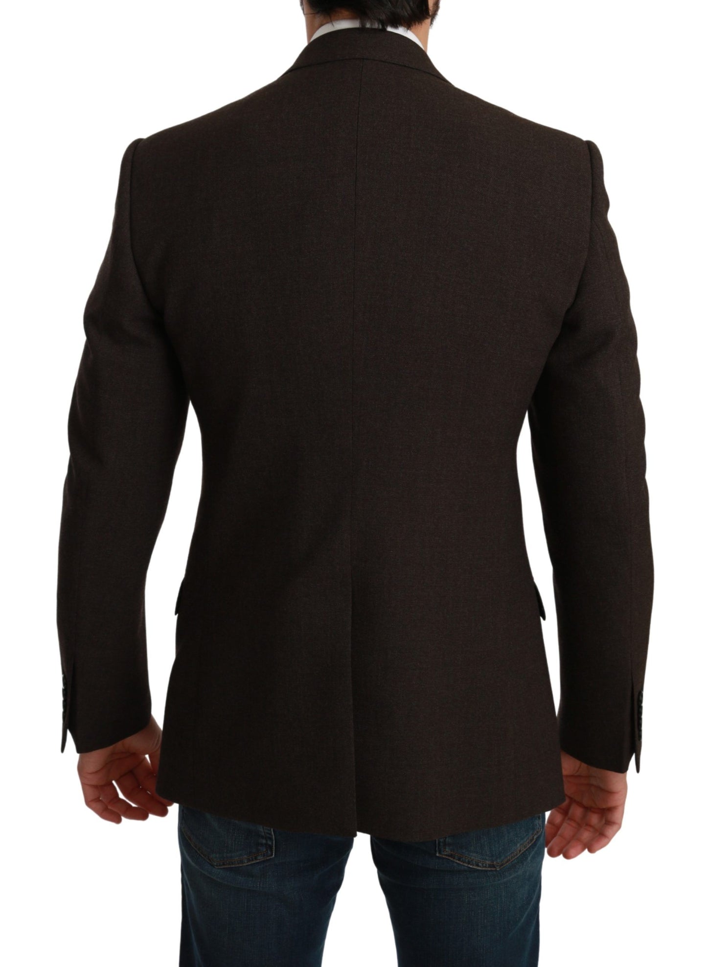 Dolce & Gabbana Manteau Veste MARTINI Slim Fit Marron
