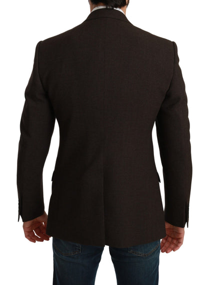 Dolce & Gabbana Manteau Veste MARTINI Slim Fit Marron
