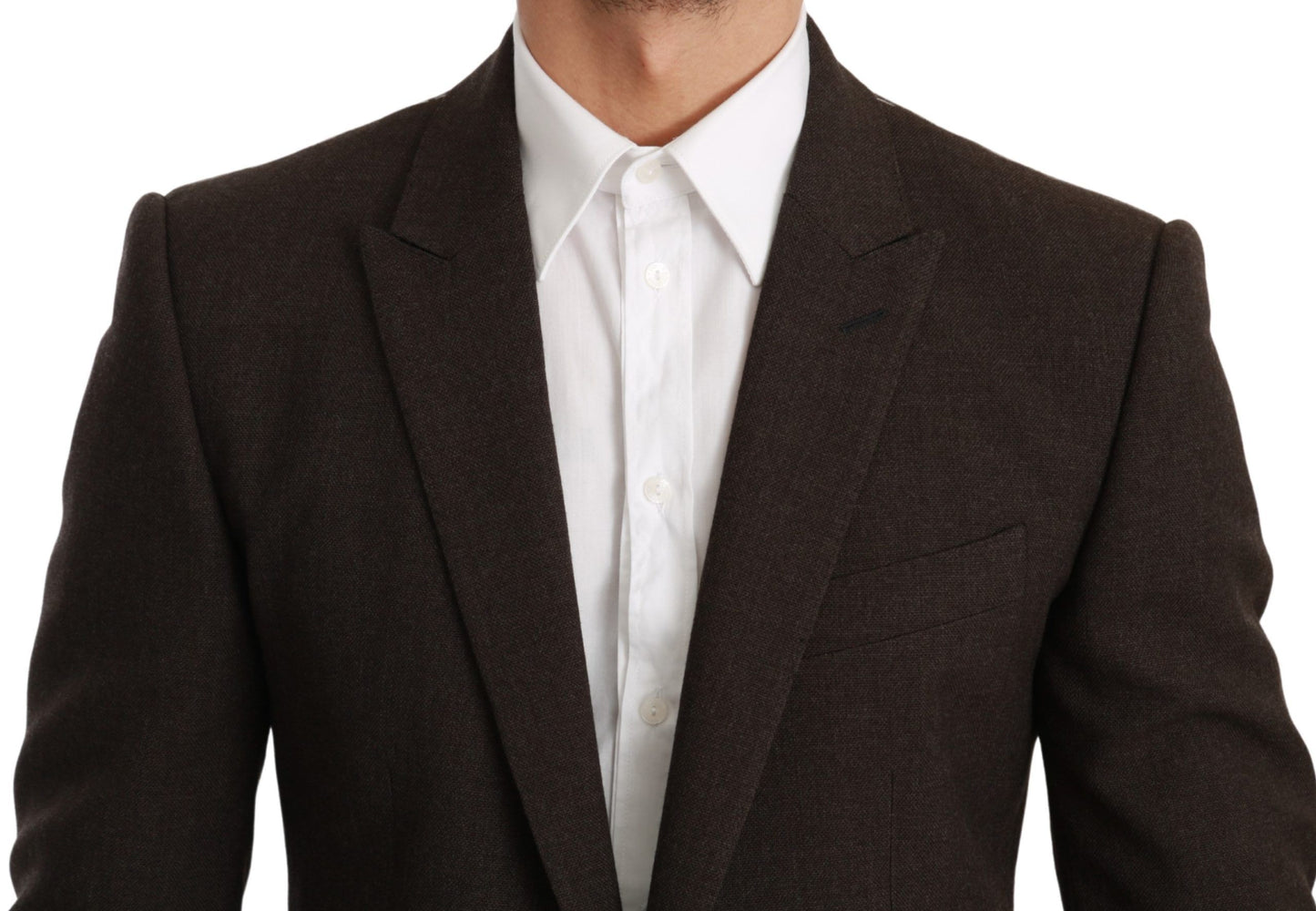 Dolce & Gabbana Manteau Veste MARTINI Slim Fit Marron