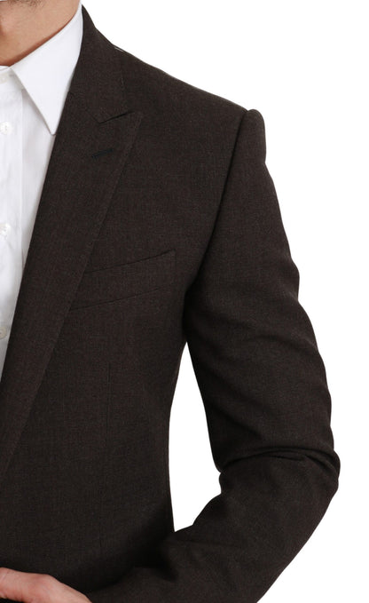 Dolce & Gabbana Manteau Veste MARTINI Slim Fit Marron
