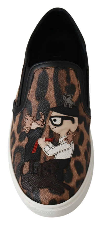 Mocassins en cuir léopard Dolce & Gabbana #dgfamily
