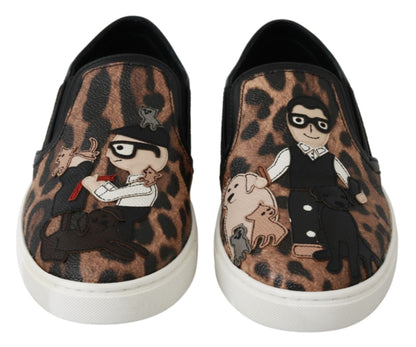 Mocassins en cuir léopard Dolce & Gabbana #dgfamily