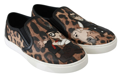 Mocassins en cuir léopard Dolce & Gabbana #dgfamily