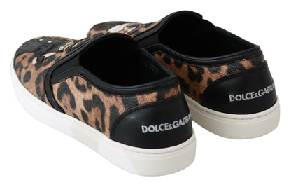 Mocassins en cuir léopard Dolce & Gabbana #dgfamily