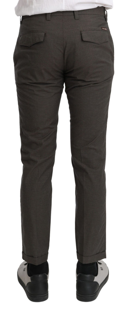 Pantalon décontracté marron pour homme Dolce & Gabbana, 100 % coton