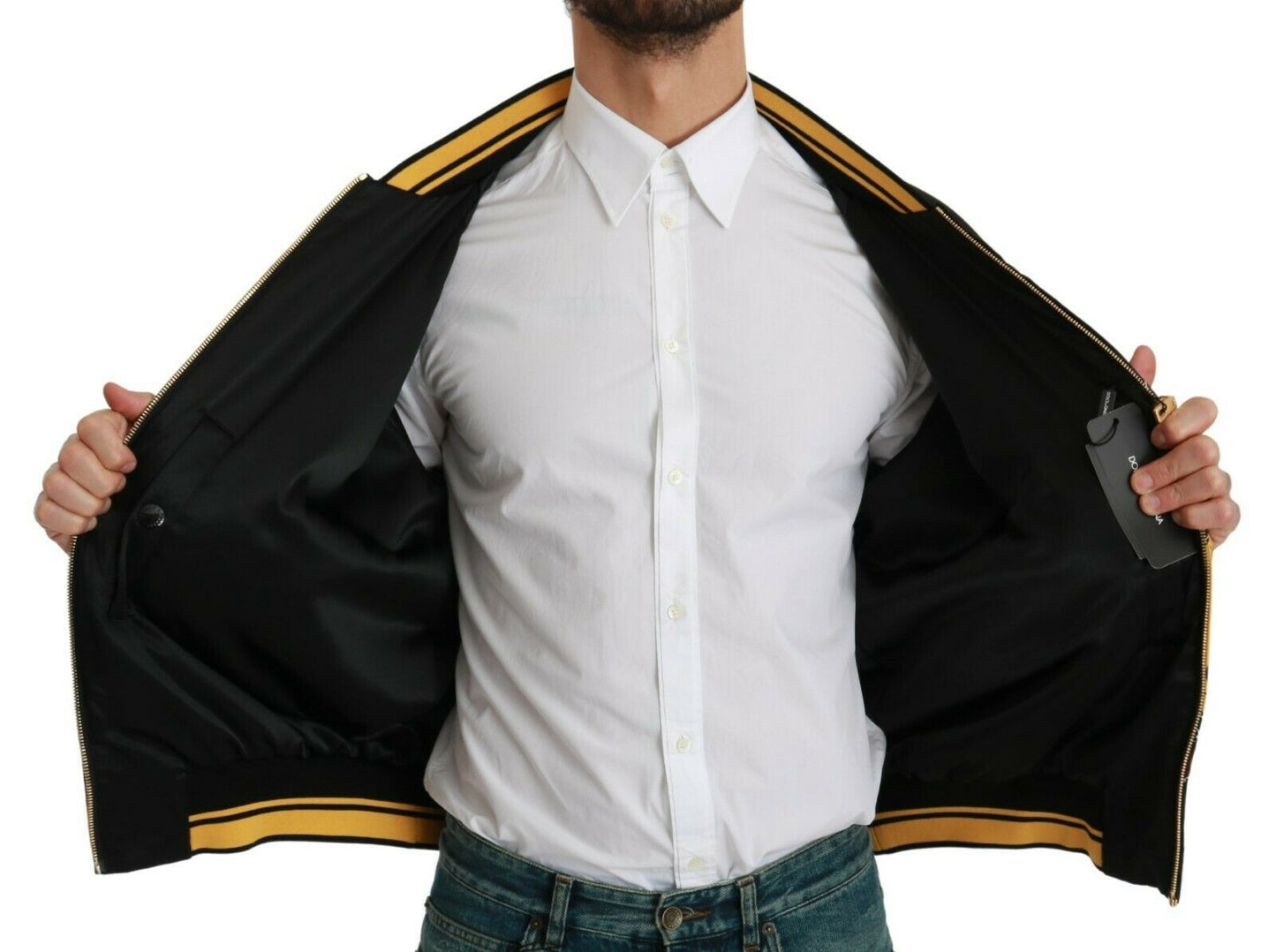 Dolce & Gabbana Blouson bomber noir ANNÉE DU COCHON