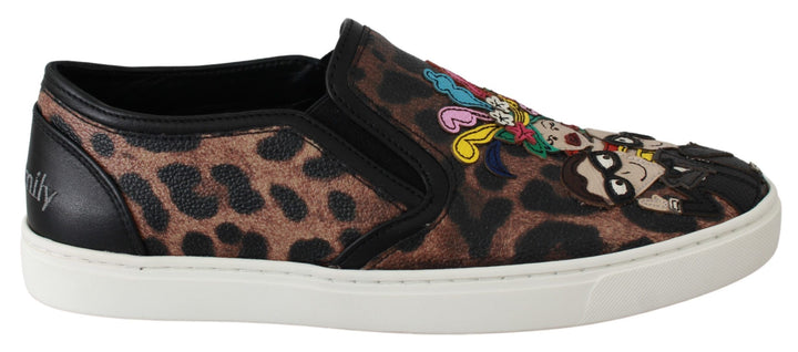 Zapatos Mocasín Dolce & Gabbana de Piel con Estampado de Leopardo #dgfamily