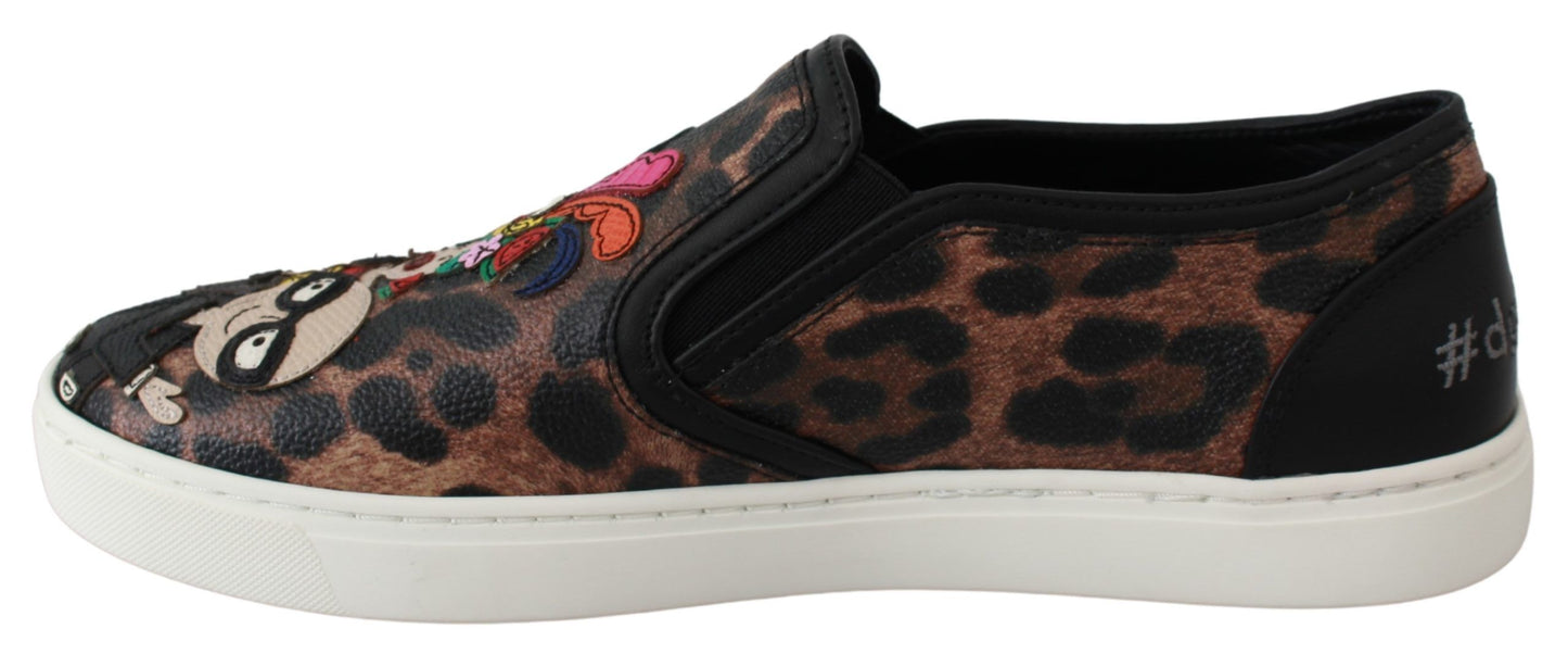 Mocassins en cuir léopard Dolce & Gabbana #dgfamily
