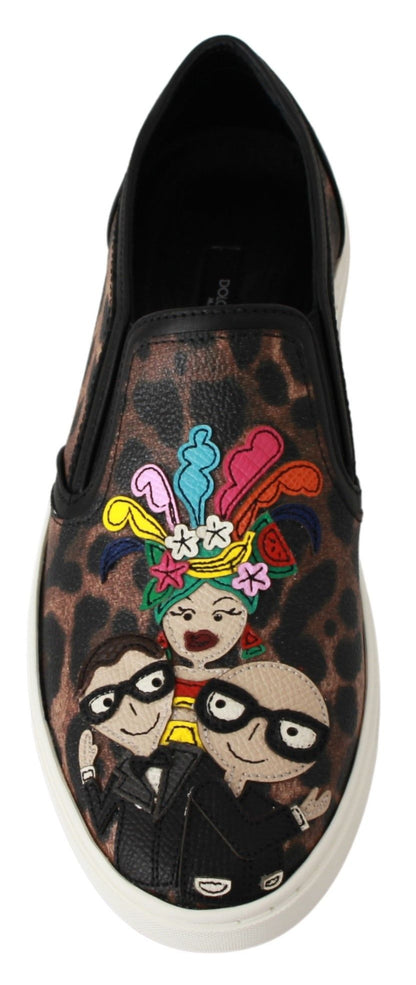 Mocassins en cuir léopard Dolce & Gabbana #dgfamily