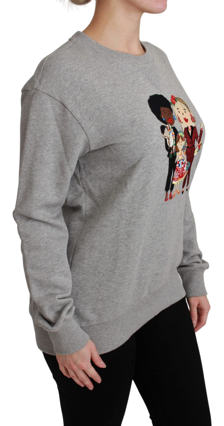 Suéter Dolce & Gabbana gris de algodón #dgfamily