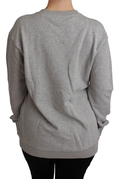 Pull en coton Dolce & Gabbana gris #dgfamily