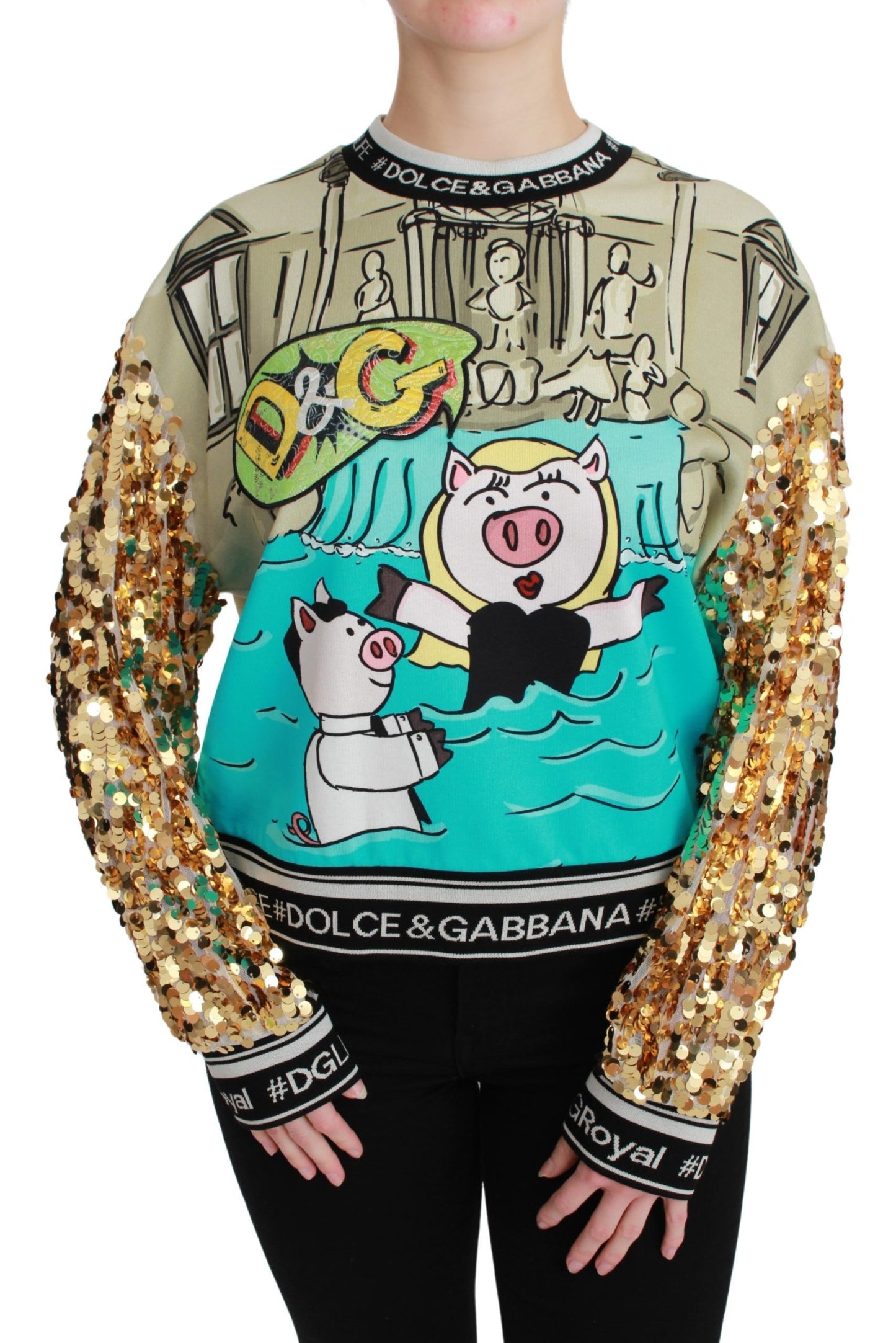 Pull à sequins Dolce & Gabbana Année du Cochon