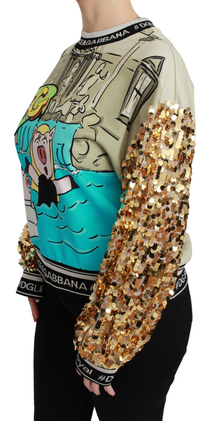 Pull à sequins Dolce & Gabbana Année du Cochon