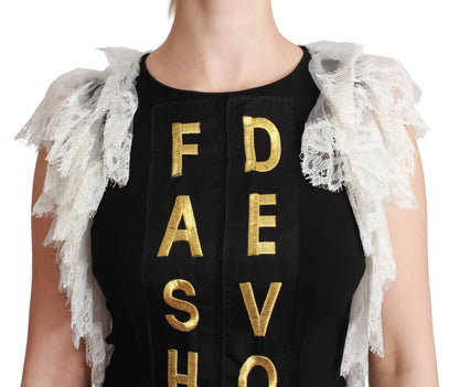 Dolce & Gabbana Mini robe fourreau Devotion noire