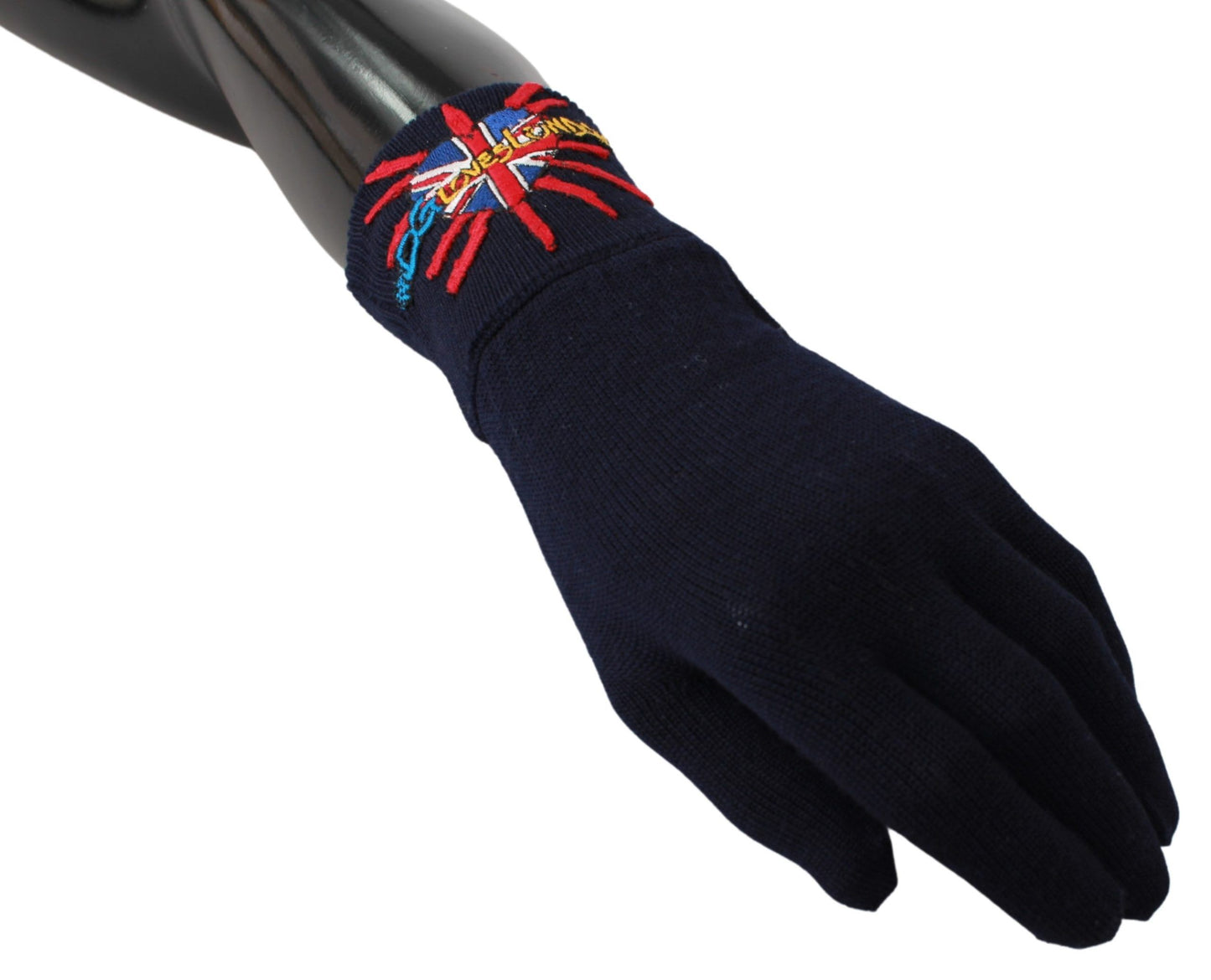 Guantes de lana bordados Dolce & Gabbana azul #DGLovesLondon