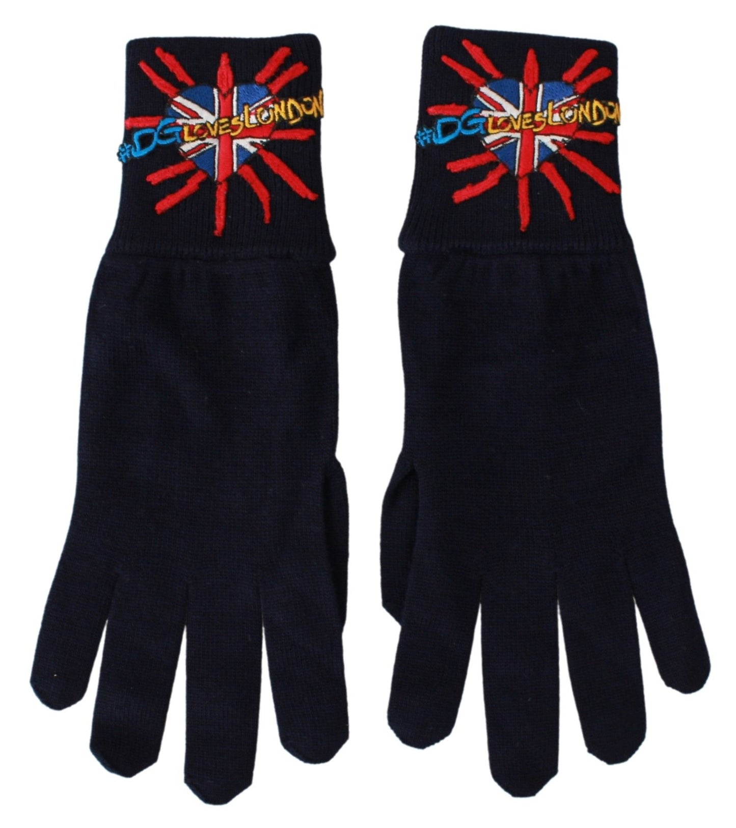 Guantes de lana bordados Dolce & Gabbana azul #DGLovesLondon