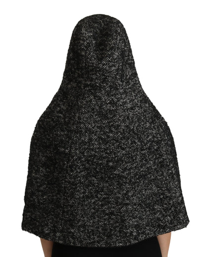 Dolce & Gabbana Manteau Veste Tunique en Laine Bouclée Grise
