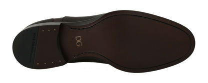 Chaussures habillées Richelieu en cuir marron pour homme Dolce & Gabbana