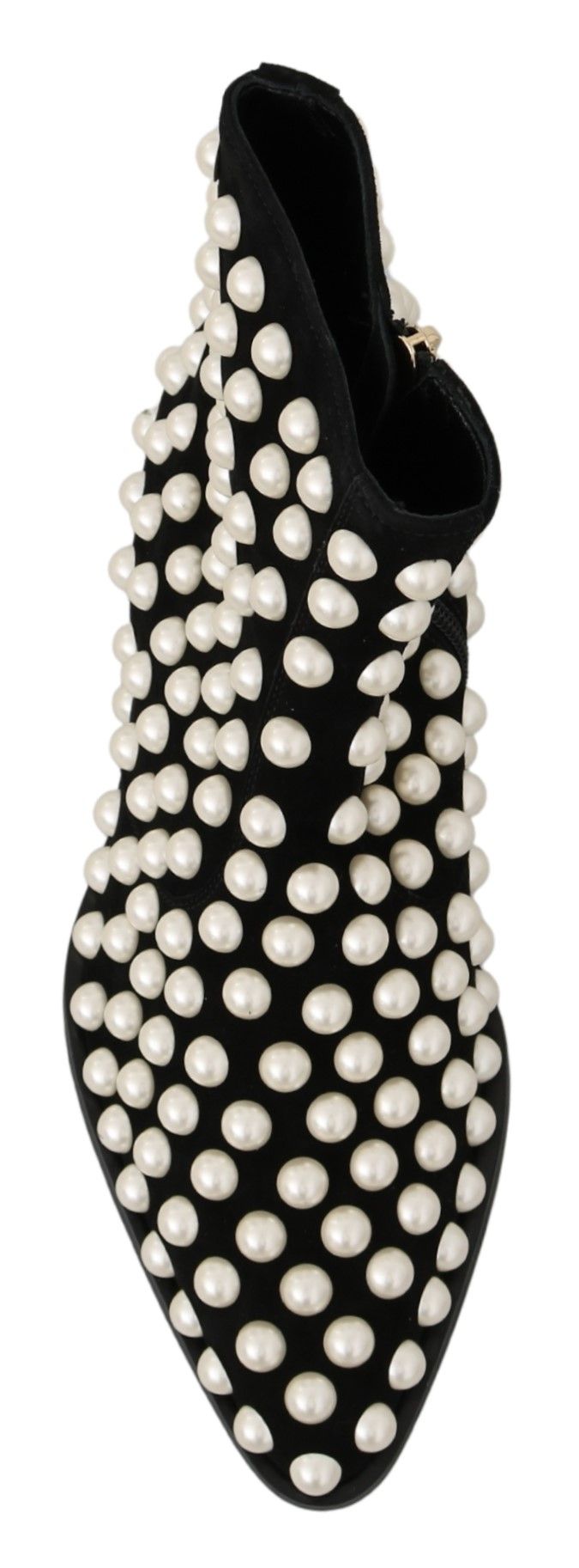 Botines Dolce & Gabbana de Ante Negro con Perlas