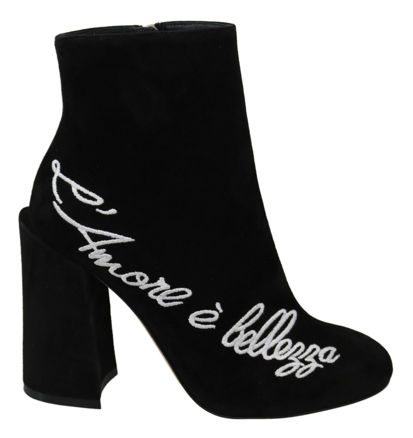Bottes Dolce & Gabbana en daim noir L'Amore E'Bellezza