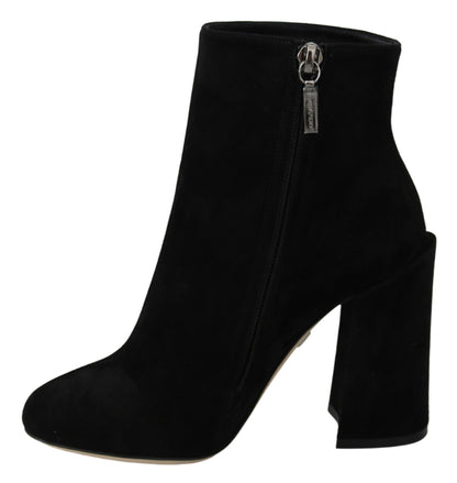 Bottes Dolce & Gabbana en daim noir L'Amore E'Bellezza