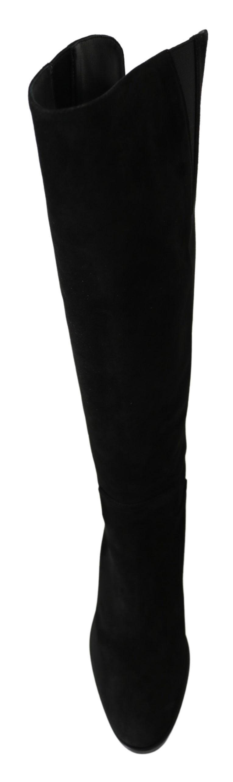 Bottes plates montantes Dolce & Gabbana en daim noir