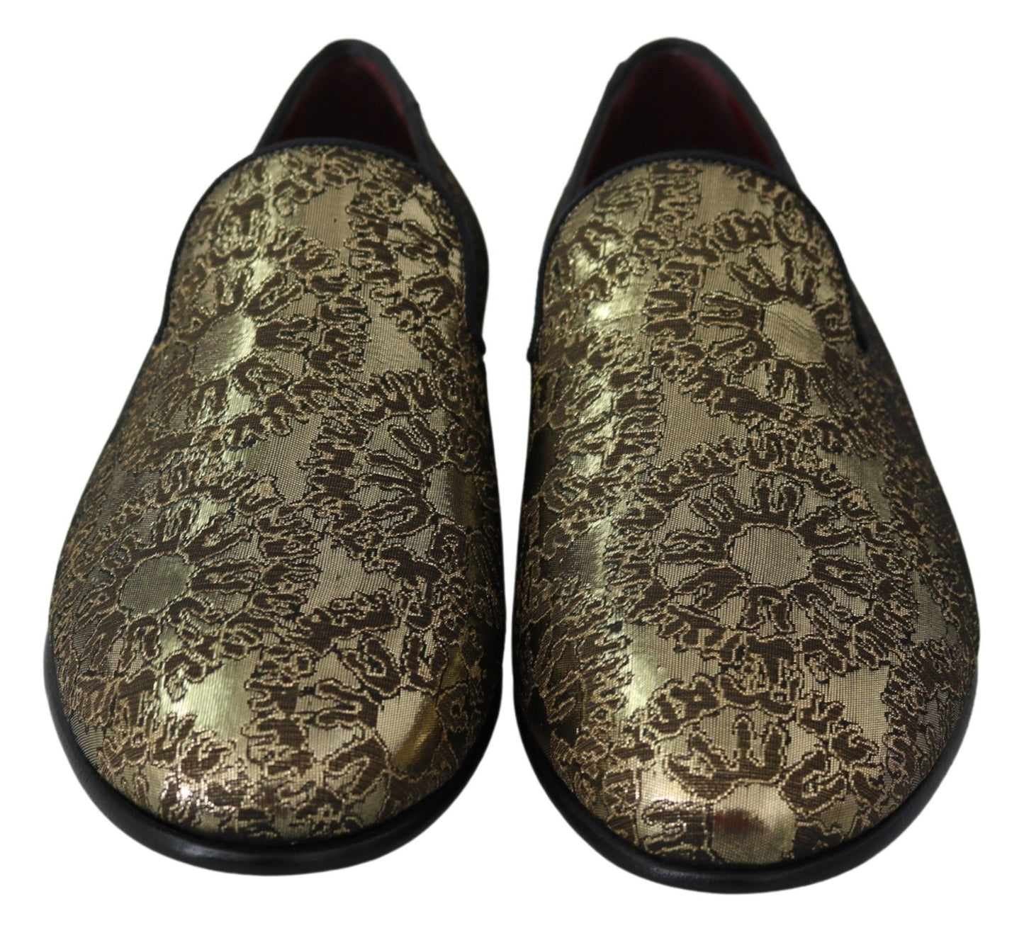 Mocassins pour homme Dolce & Gabbana en jacquard doré