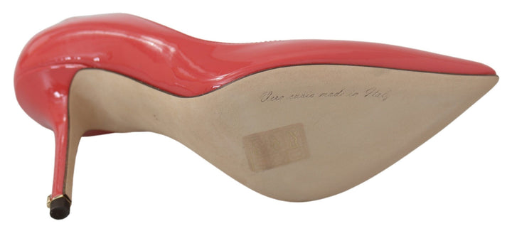 Escarpins Dolce & Gabbana en cuir verni rose foncé