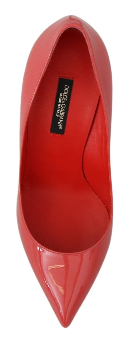 Escarpins Dolce & Gabbana en cuir verni rose foncé