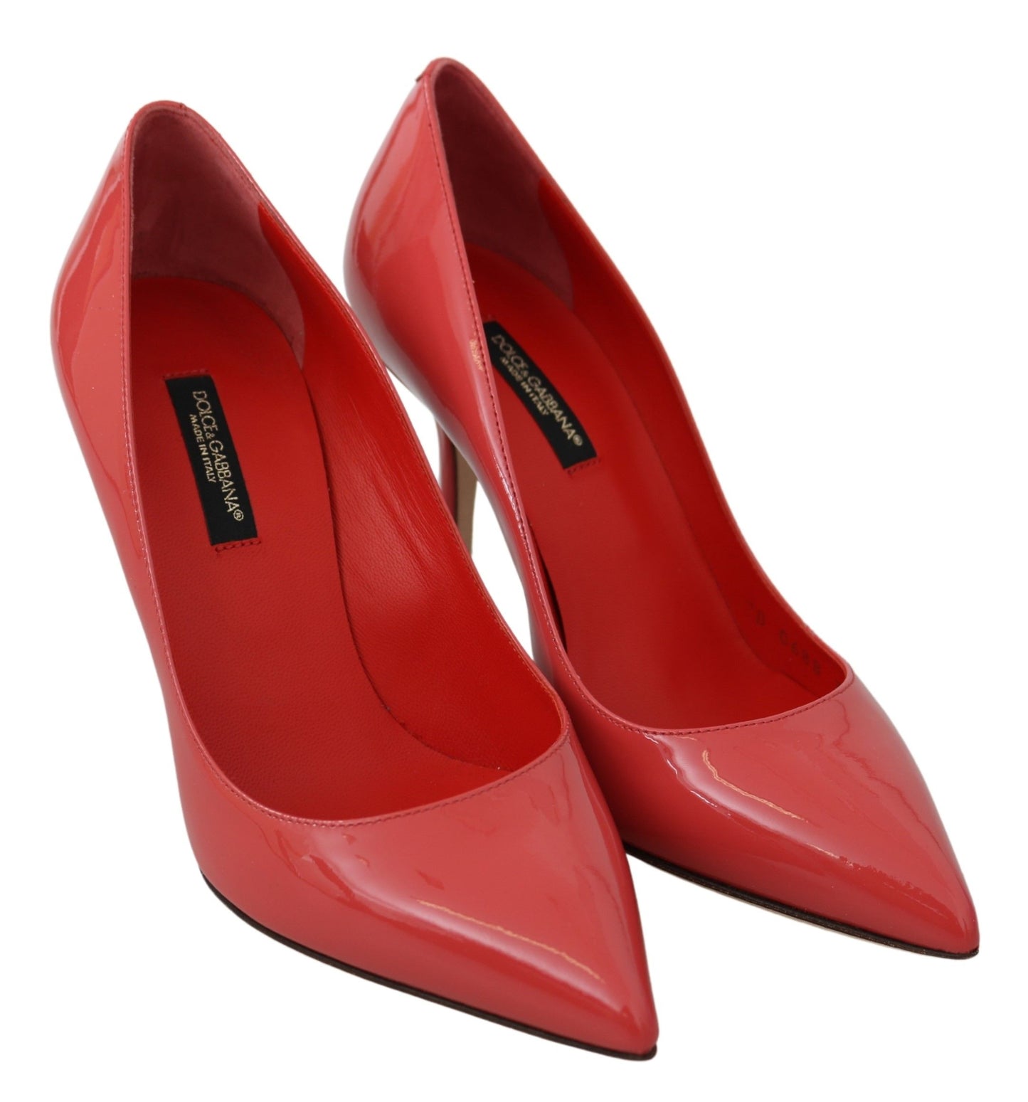 Escarpins Dolce & Gabbana en cuir verni rose foncé