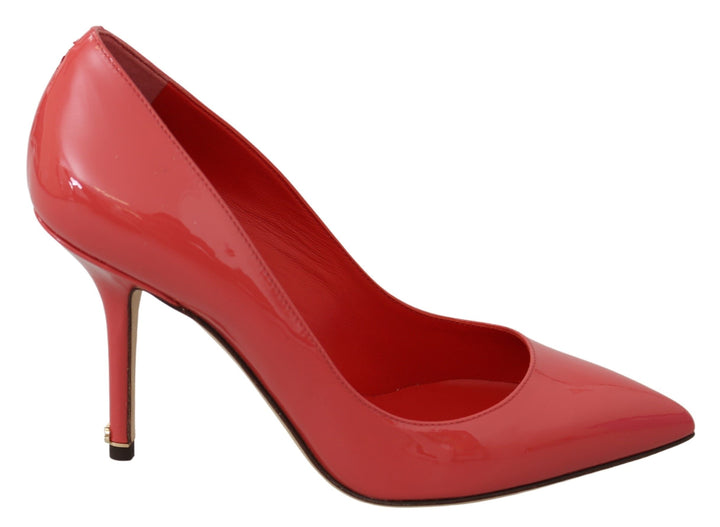 Escarpins Dolce & Gabbana en cuir verni rose foncé