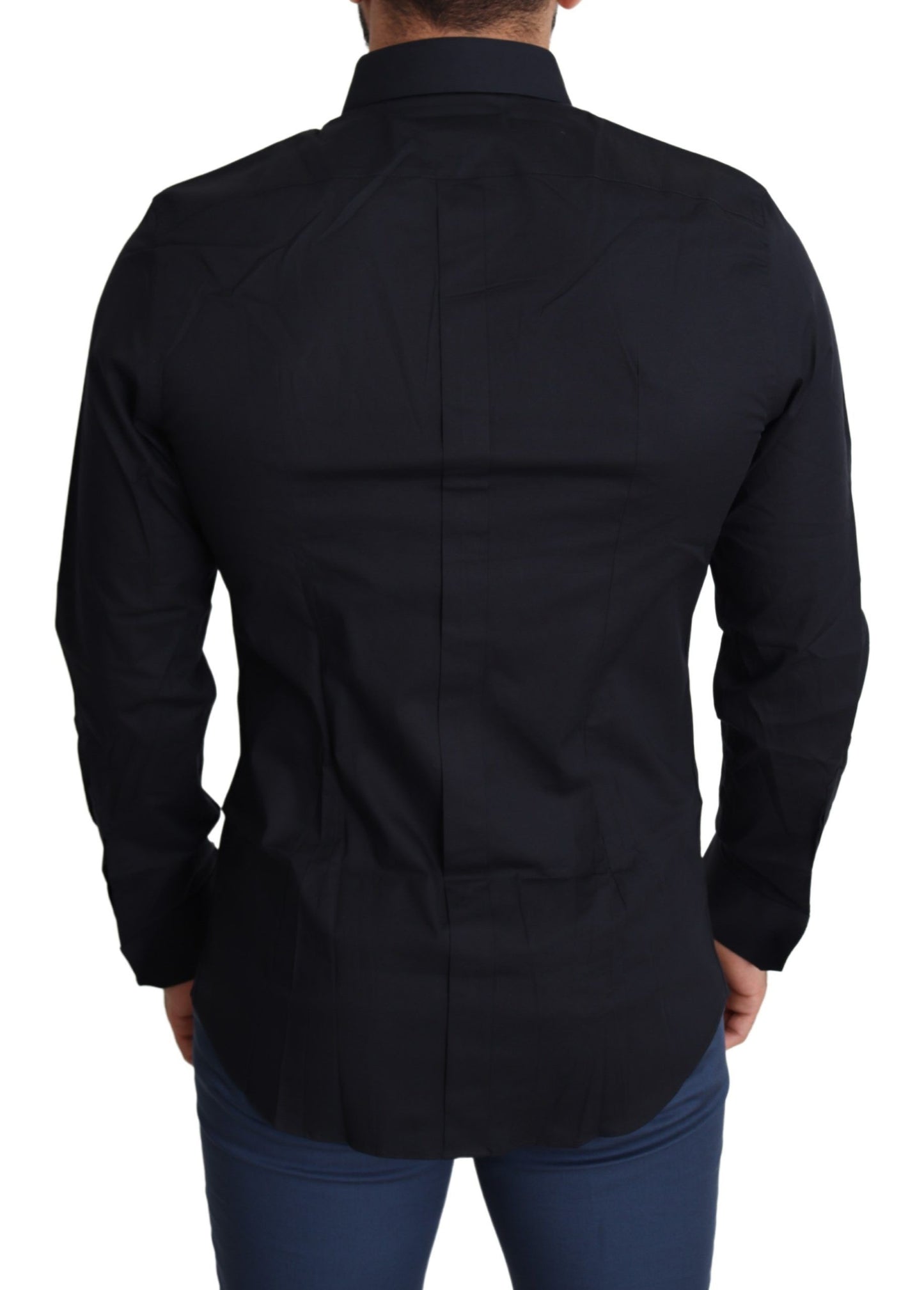 Chemise Habillée Dolce & Gabbana GOLD en Coton Bleu