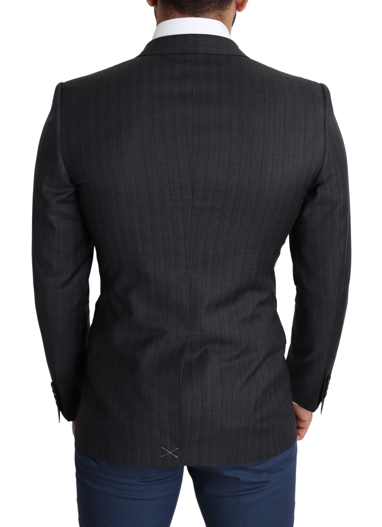Manteau croisé Dolce & Gabbana en laine noire Blazer MARTINI