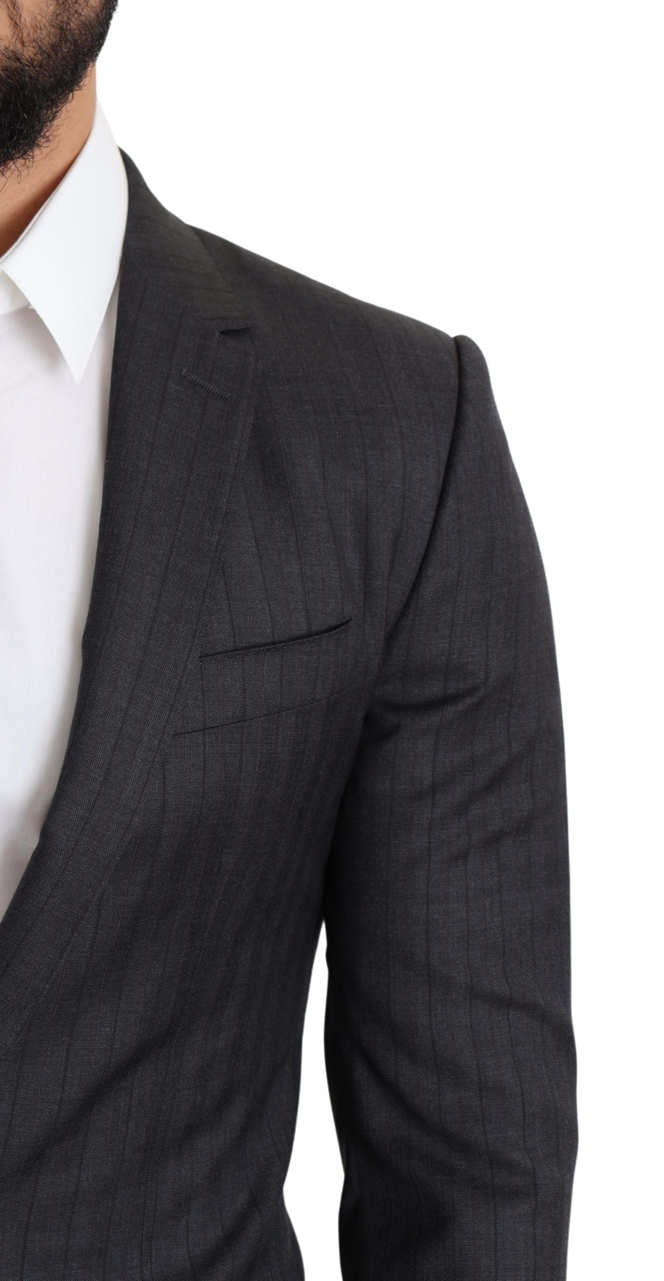 Manteau croisé Dolce & Gabbana en laine noire Blazer MARTINI