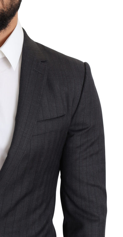 Manteau croisé Dolce & Gabbana en laine noire Blazer MARTINI